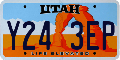 UT license plate Y243EP