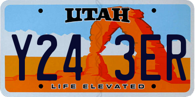UT license plate Y243ER