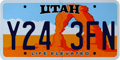 UT license plate Y243FN