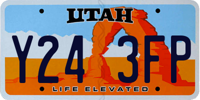 UT license plate Y243FP