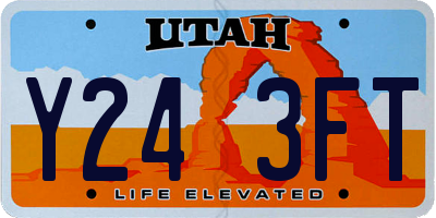 UT license plate Y243FT