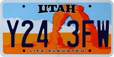 UT license plate Y243FW