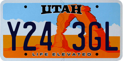 UT license plate Y243GL