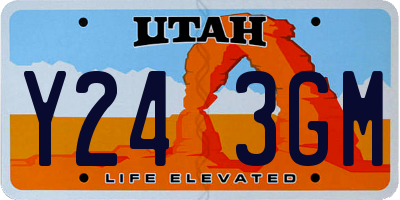UT license plate Y243GM