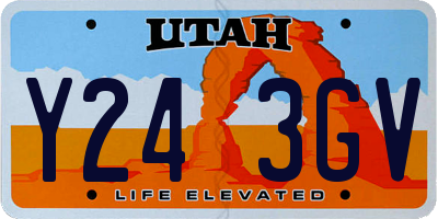 UT license plate Y243GV