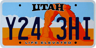 UT license plate Y243HI