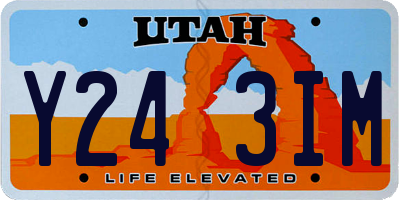 UT license plate Y243IM