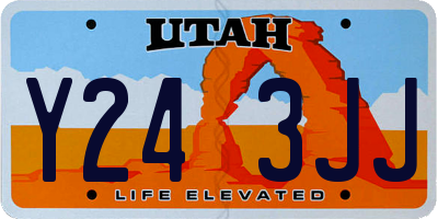 UT license plate Y243JJ
