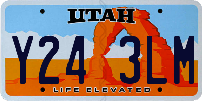 UT license plate Y243LM