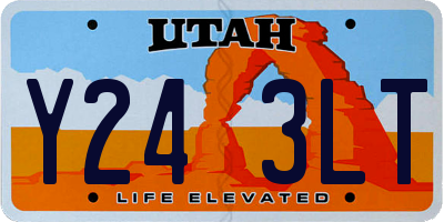 UT license plate Y243LT