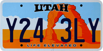 UT license plate Y243LY