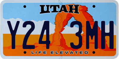 UT license plate Y243MH