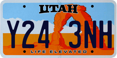 UT license plate Y243NH