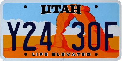 UT license plate Y243OF