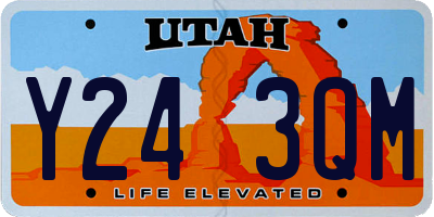 UT license plate Y243QM