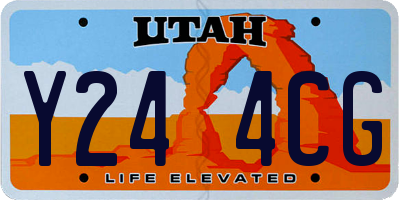 UT license plate Y244CG