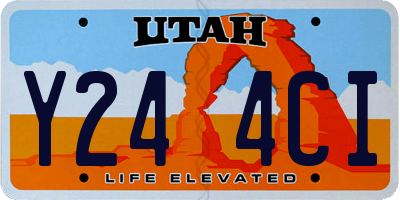 UT license plate Y244CI