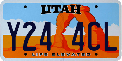 UT license plate Y244CL