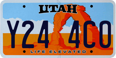 UT license plate Y244CO