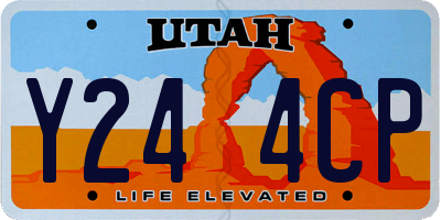 UT license plate Y244CP