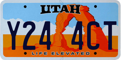 UT license plate Y244CT