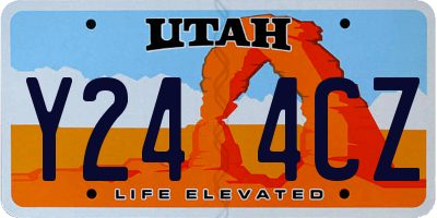 UT license plate Y244CZ