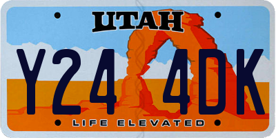 UT license plate Y244DK
