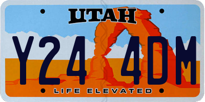 UT license plate Y244DM