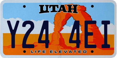 UT license plate Y244EI