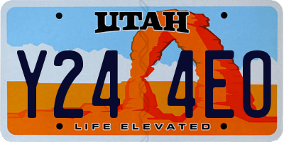 UT license plate Y244EO