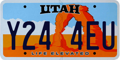 UT license plate Y244EU