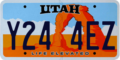 UT license plate Y244EZ
