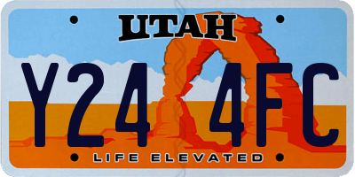 UT license plate Y244FC
