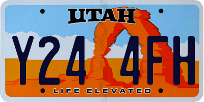 UT license plate Y244FH