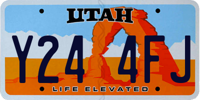 UT license plate Y244FJ