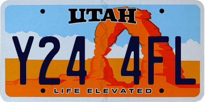 UT license plate Y244FL