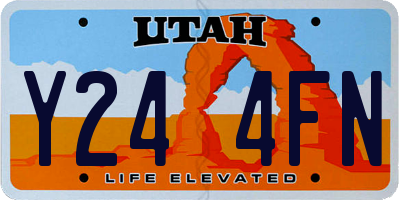 UT license plate Y244FN