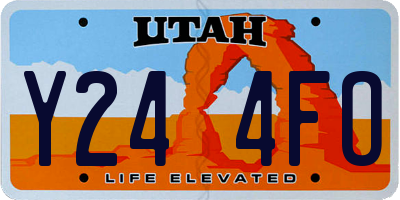 UT license plate Y244FO