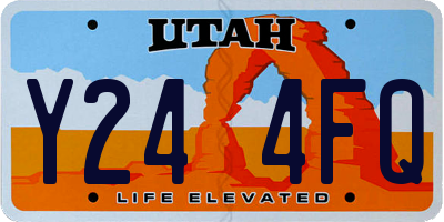 UT license plate Y244FQ