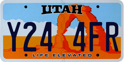 UT license plate Y244FR