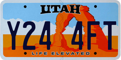 UT license plate Y244FT