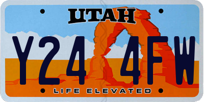 UT license plate Y244FW