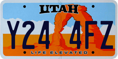 UT license plate Y244FZ