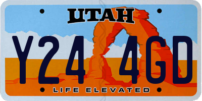 UT license plate Y244GD