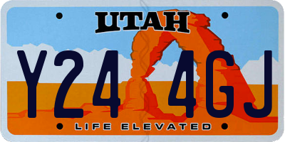 UT license plate Y244GJ