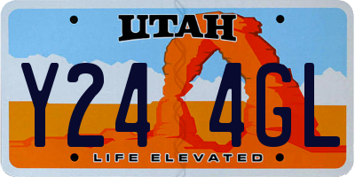 UT license plate Y244GL