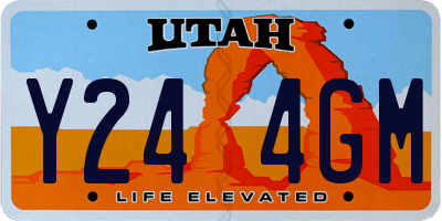 UT license plate Y244GM