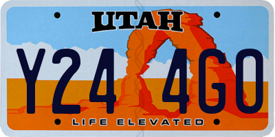 UT license plate Y244GO