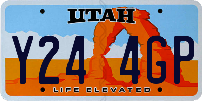 UT license plate Y244GP