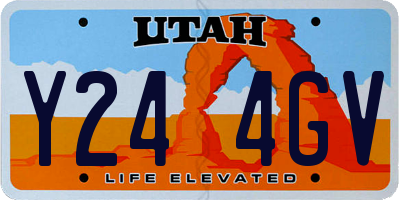 UT license plate Y244GV